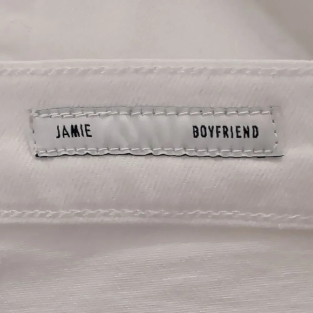 Edwin Women's White Straight Jeans